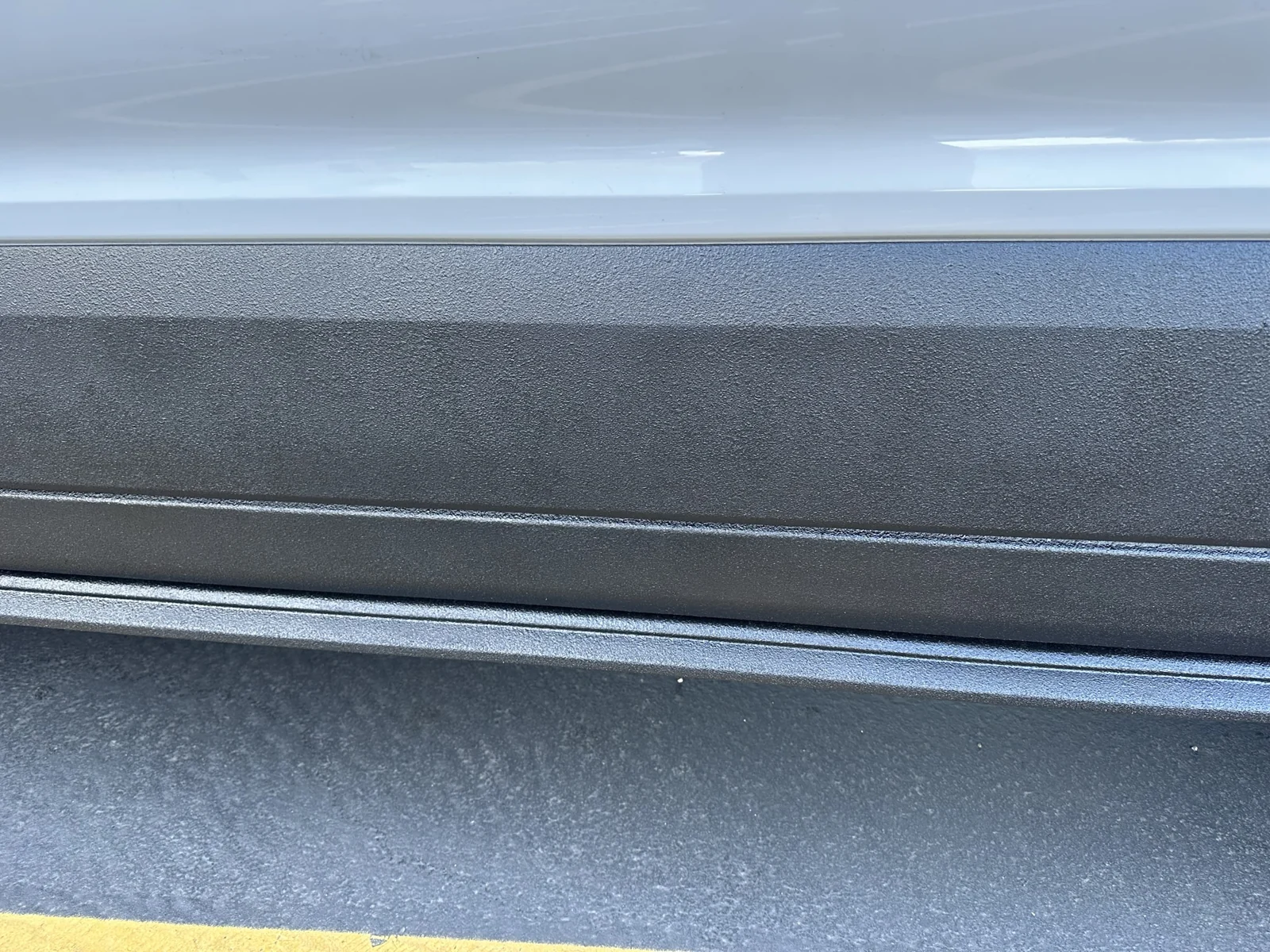 The black lower-side finish in my Project Day 6 close-up.