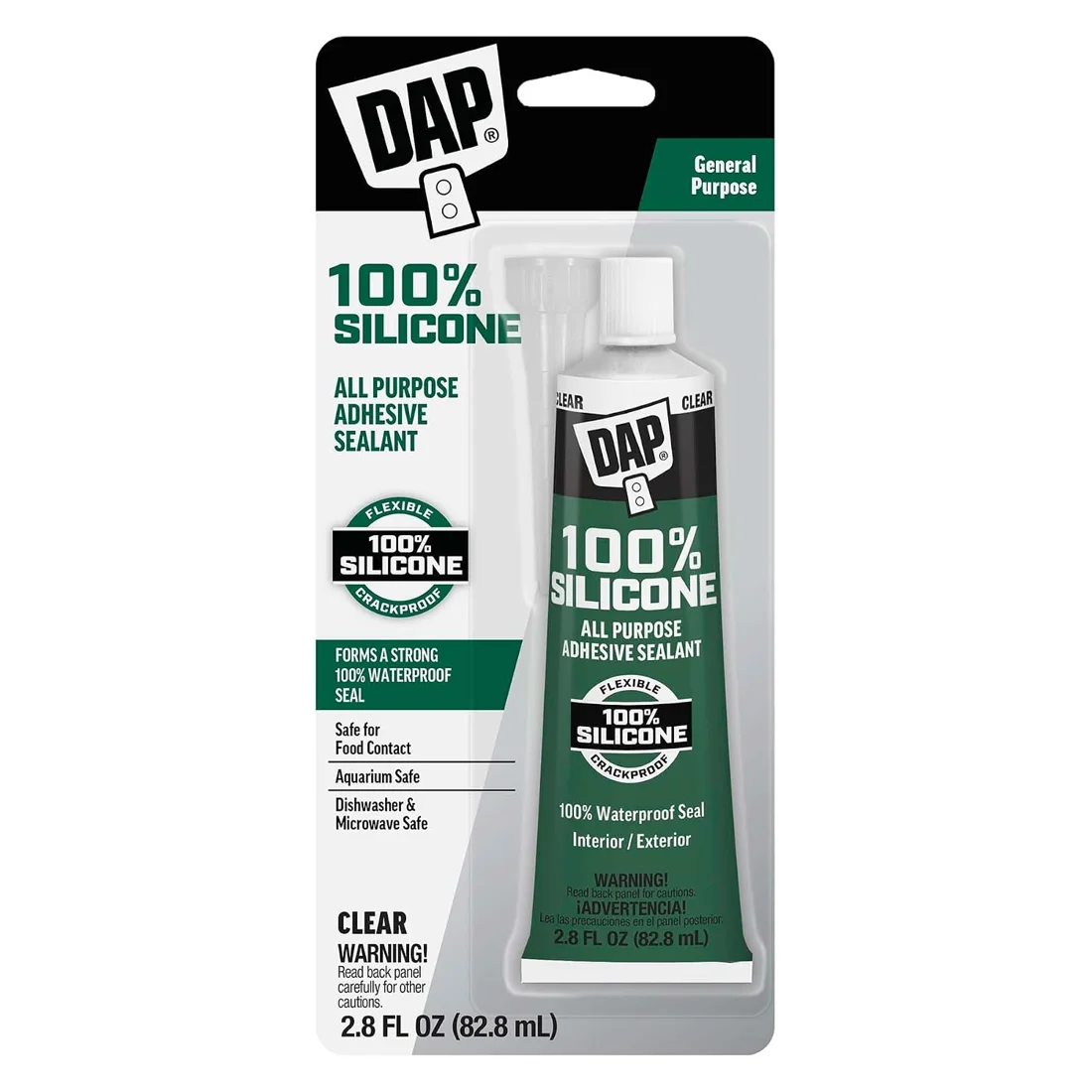 DAP Clear Silicone Adhesive Sealant