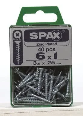 SPAX Number 6 Flat-Head Screws