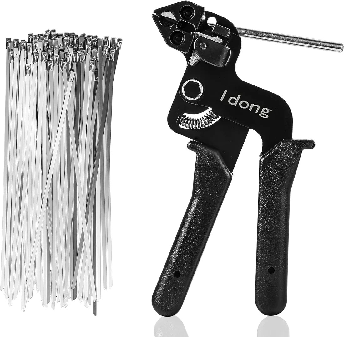 Idong Stainless-Steel Cable-Tie Gun Kit