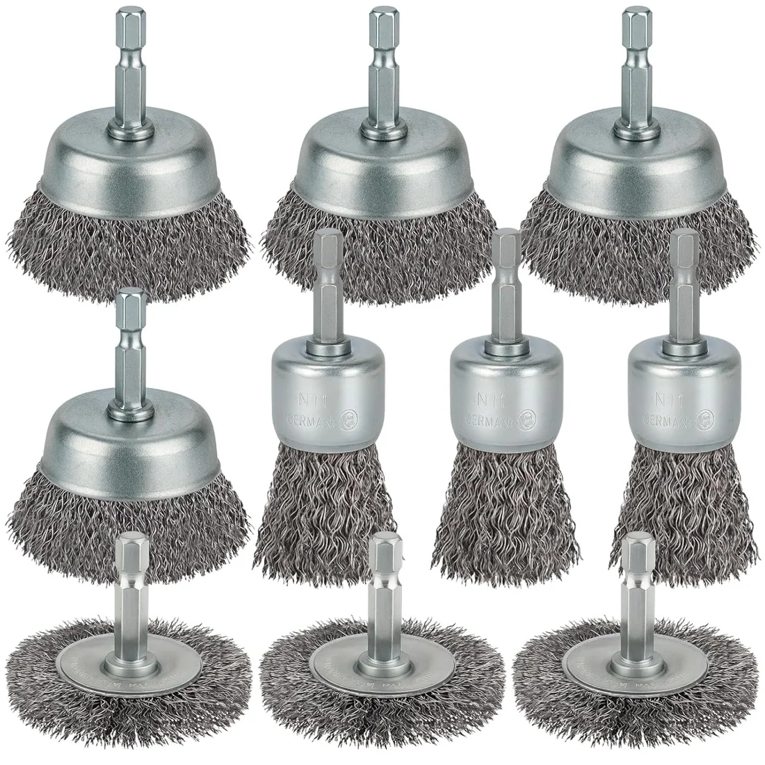 WENORA Wire Brush Drill Set