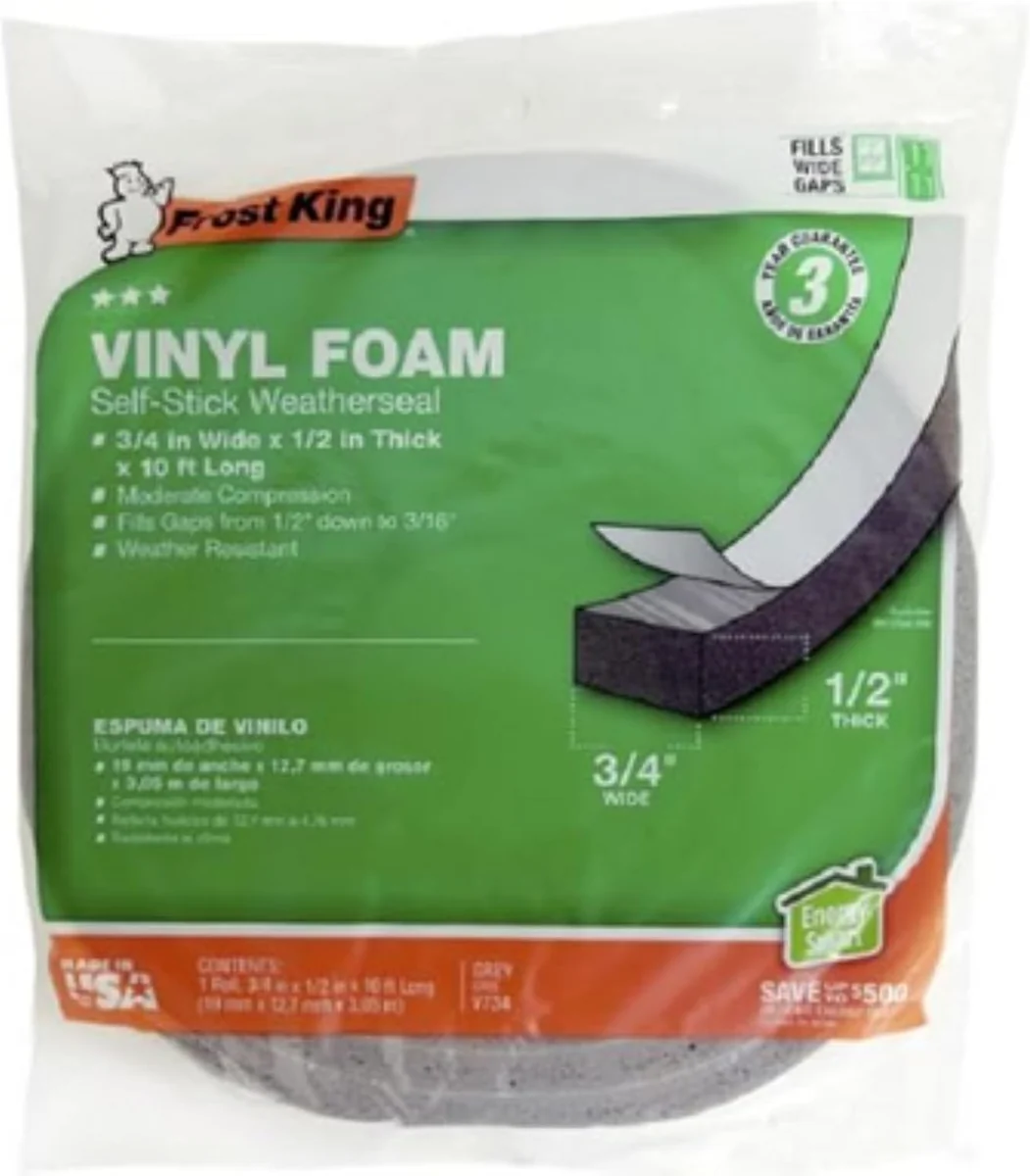 Frost King Vinyl Foam Weatherstrip