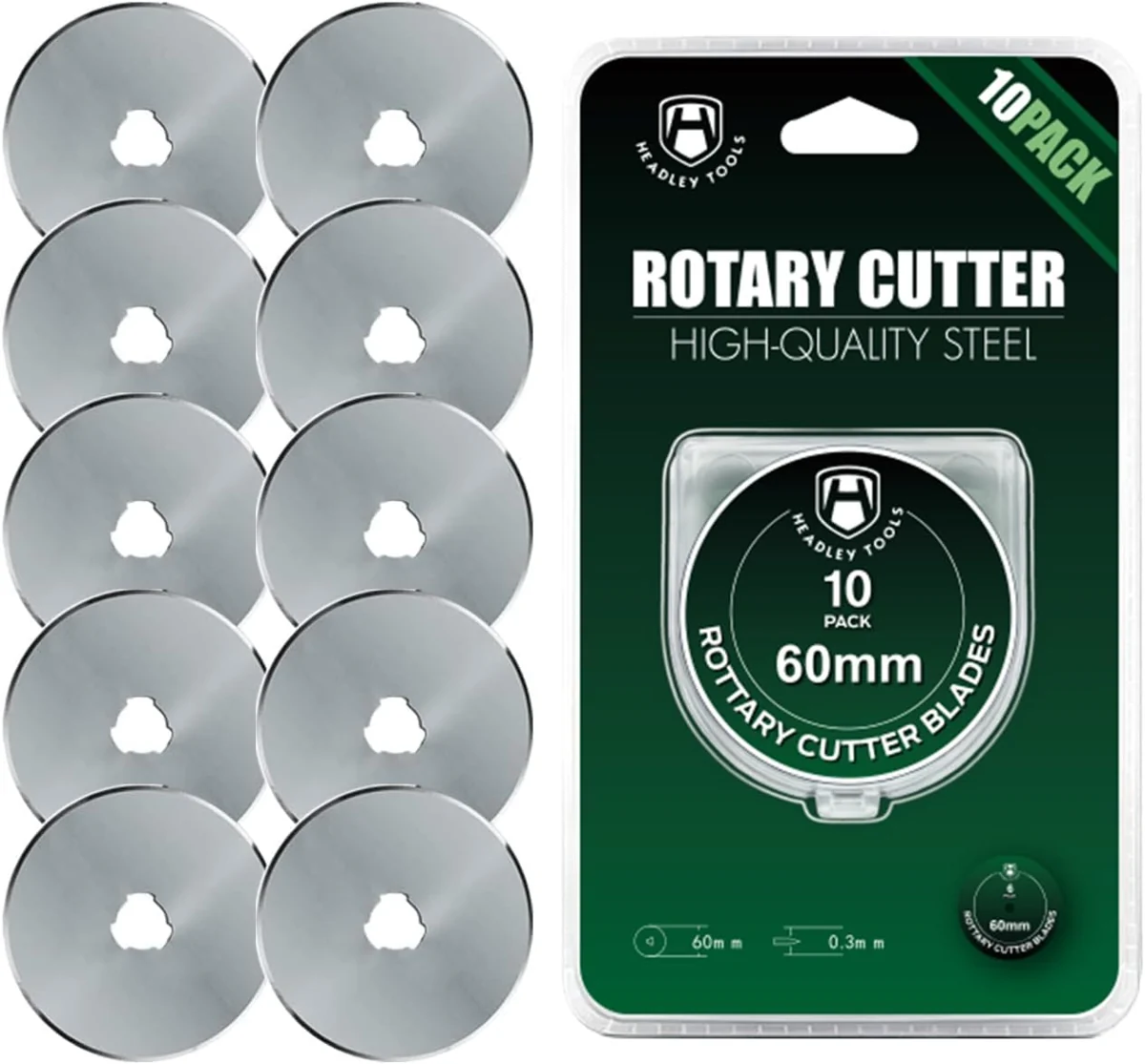 HEADLEY TOOLS 60mm Rotary Blades