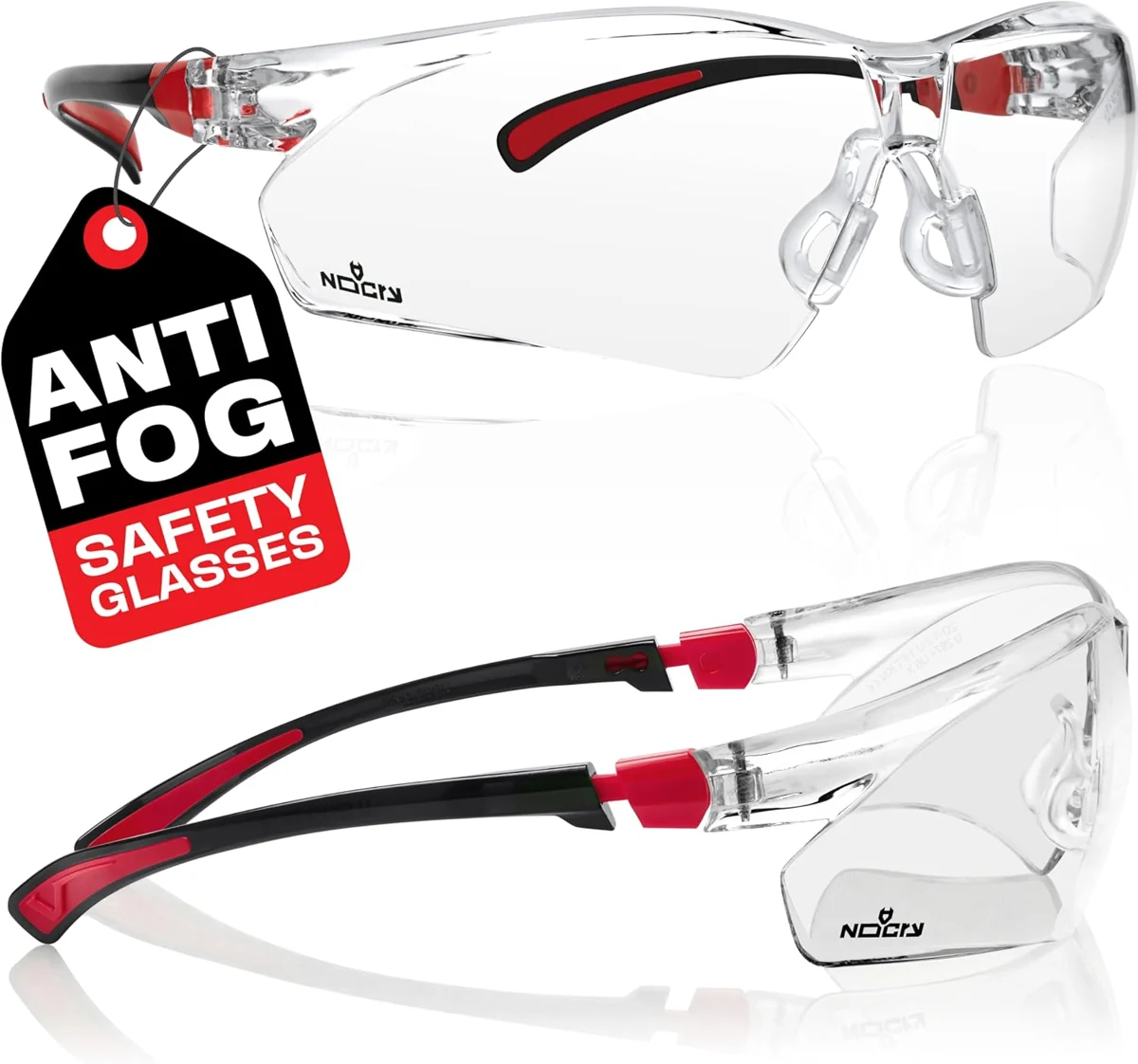 NoCry Clear Safety Glasses