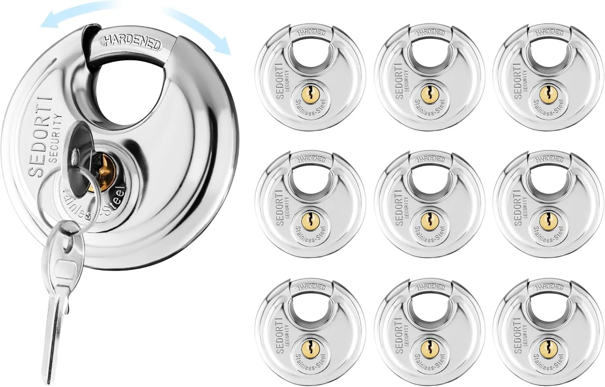 SEDORTI Keyed-Alike Disc Padlocks