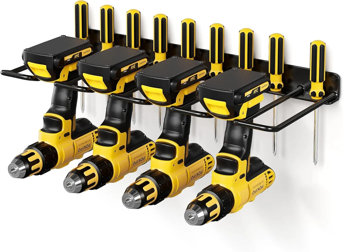 POKIPO Wall-Mounted Drill Organizer