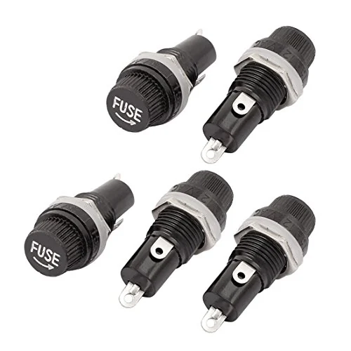 Uxcell Panel-Mount Cartridge Fuse Holders