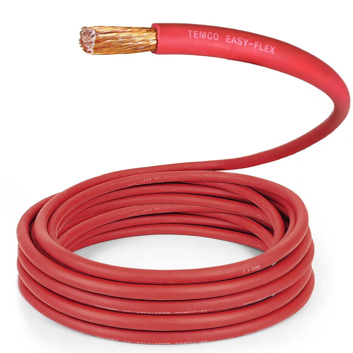 TEMCo 1/0-AWG Red Copper Cable