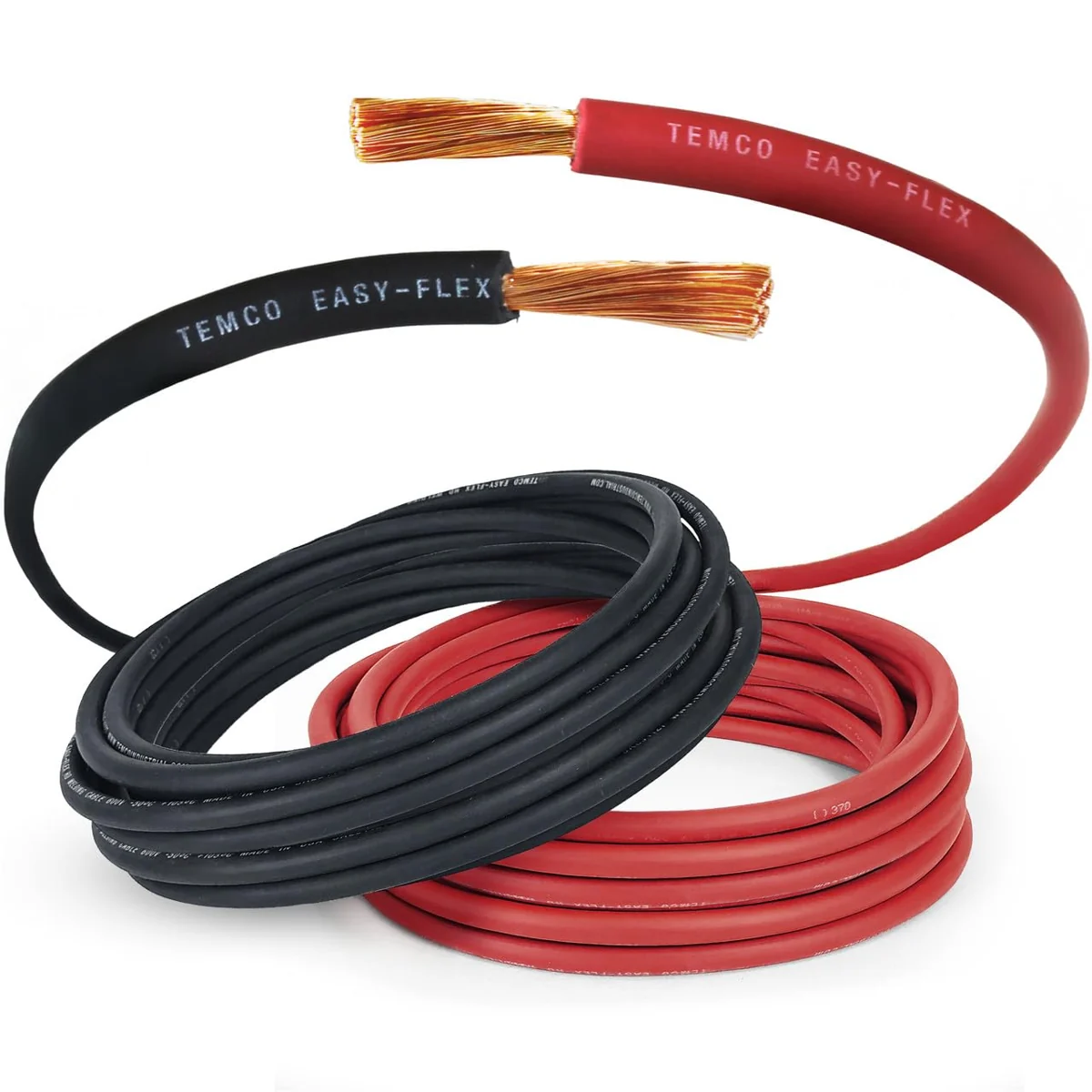 TEMCo 4-AWG Red and Black Copper Cable