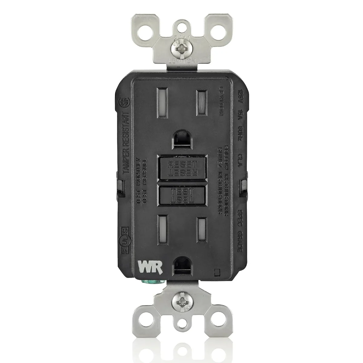 Leviton GFWT1-E Black GFCI