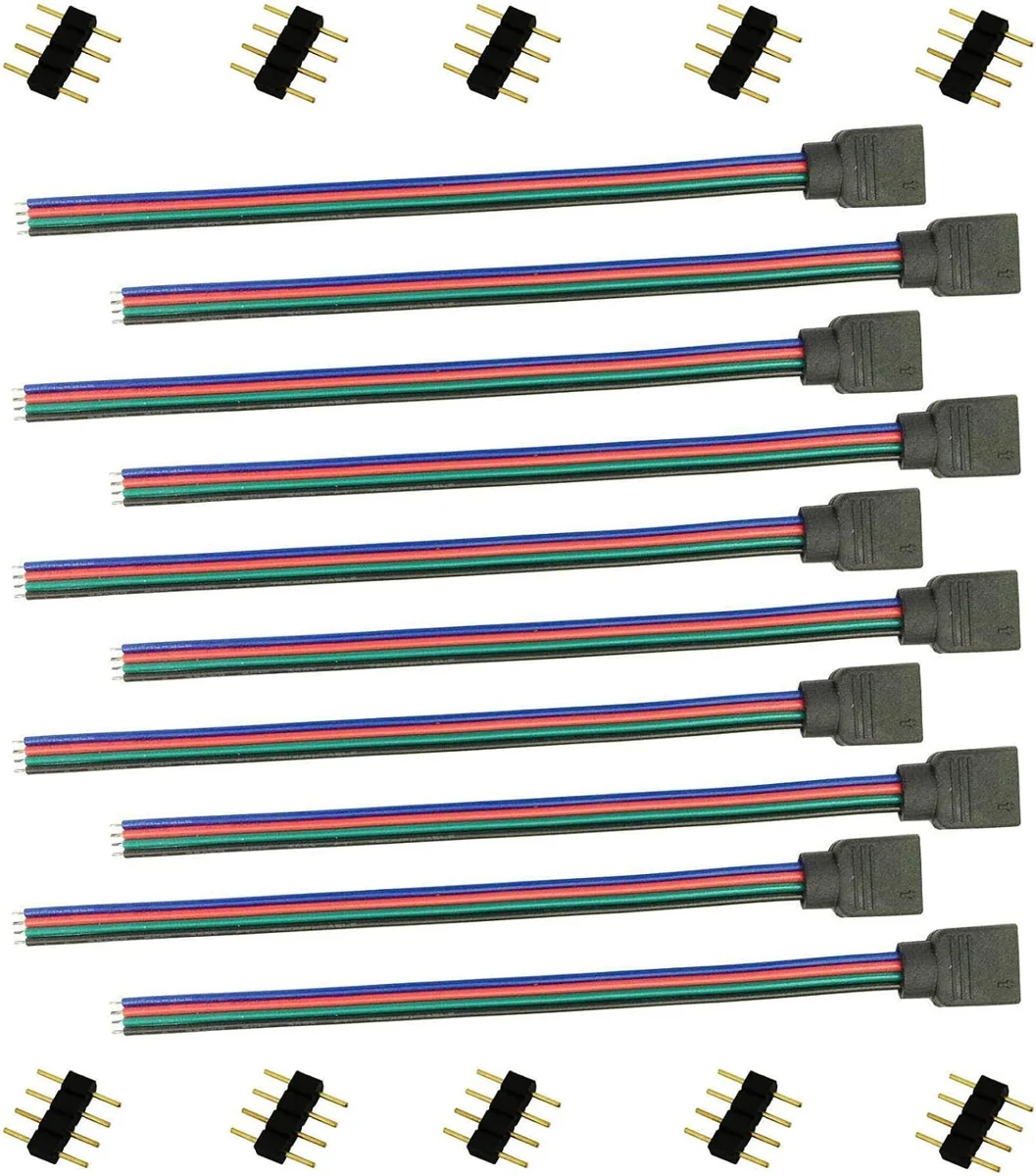 TronicsPros Four-Pin RGB Jumper Leads