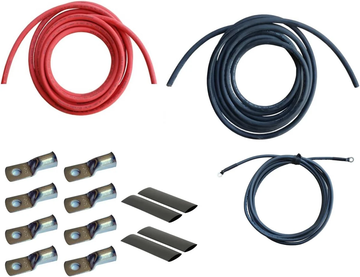 WindyNation 4/0 Inverter Cable Kit