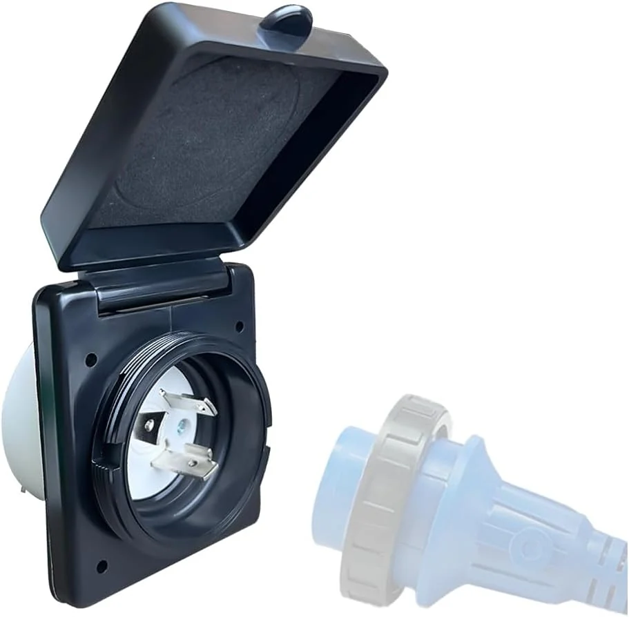 Covered L5-30P Shore Power Inlet