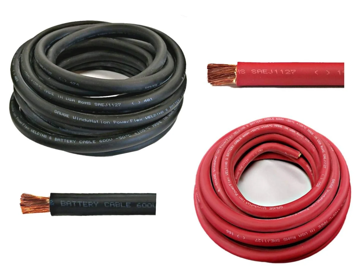 WindyNation 4/0 Copper Battery Cable