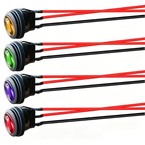 Gebildet Prewired Round Rocker Switches