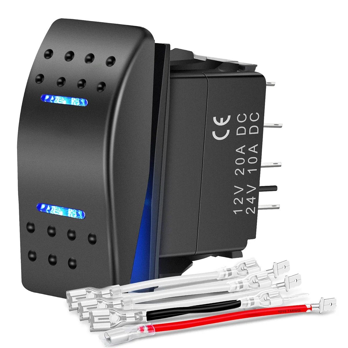 Nilight Blue Momentary Rocker Switch