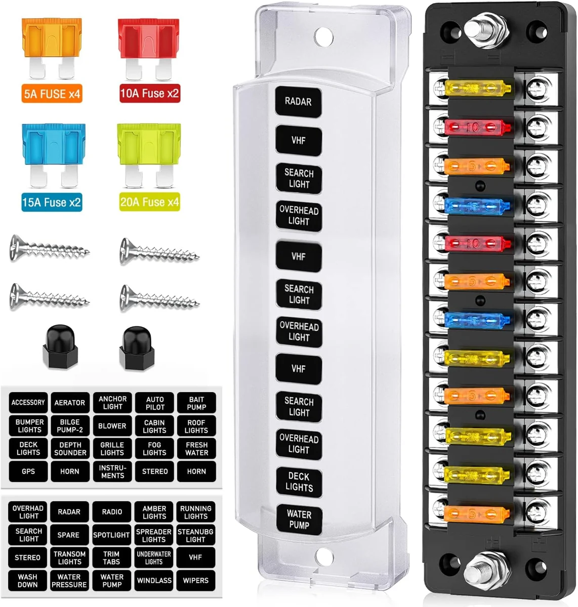 Nilight Twelve-Way Fuse Block