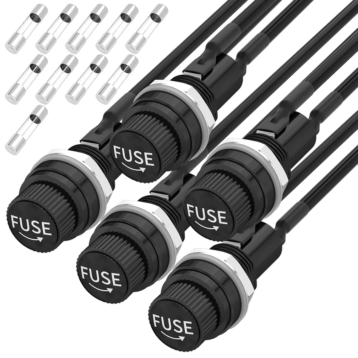 Joinfworld Panel-Mount Fuse Holders