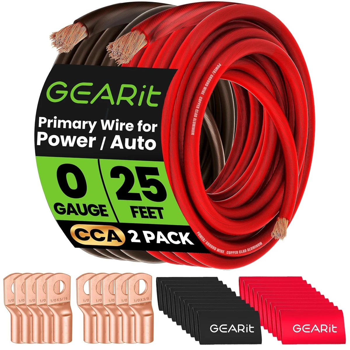 GearIT 1/0-AWG CCA Cable Kit