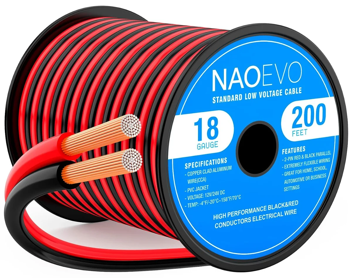 NAOEVO 18-AWG Paired CCA Wire