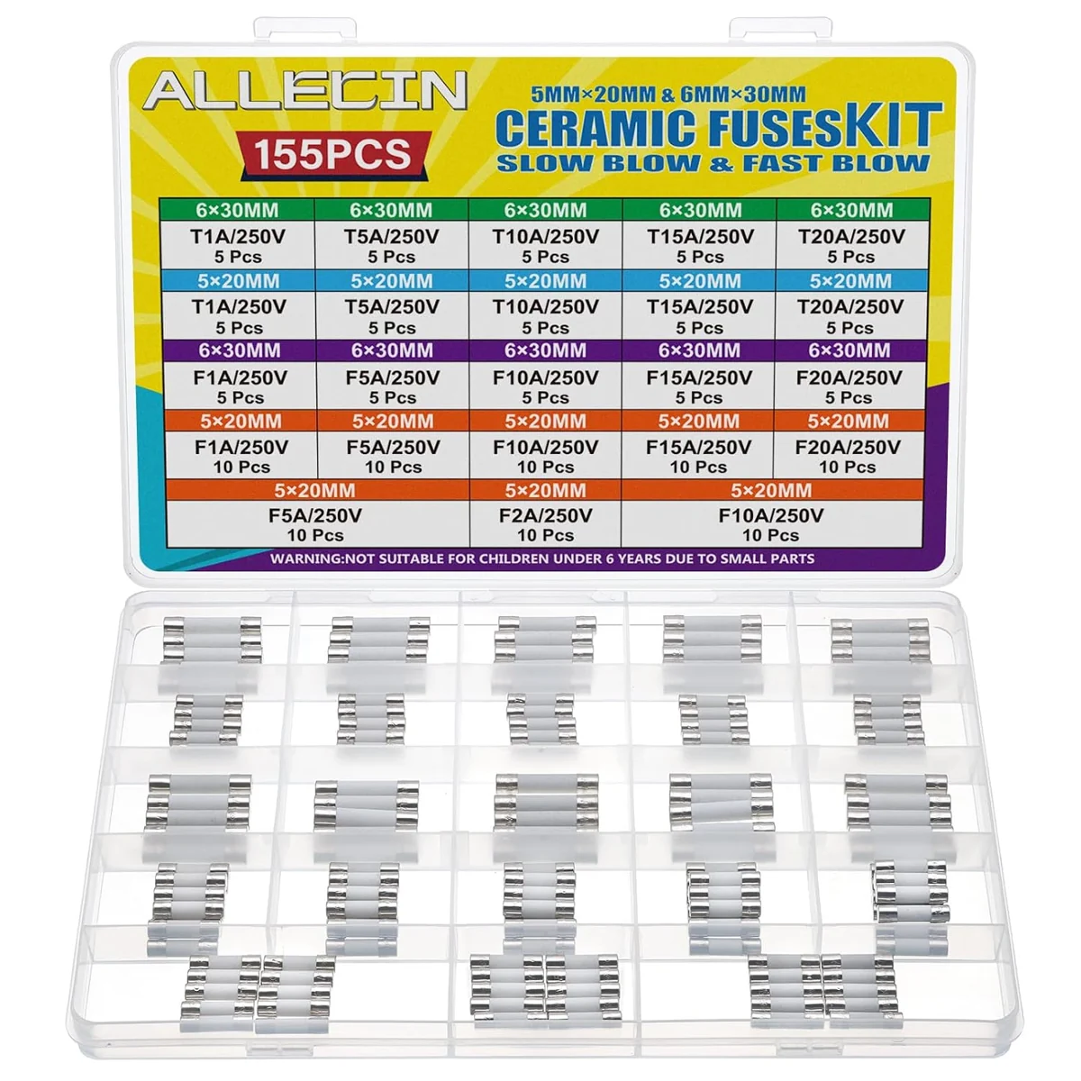 ALLECIN Ceramic Cartridge Fuse Assortment