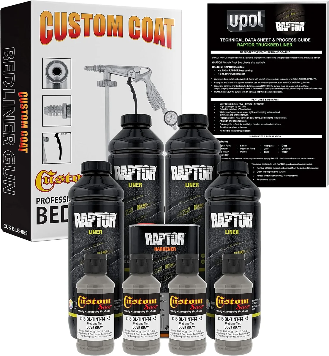 Custom Coat Dove Gray Bedliner Kit