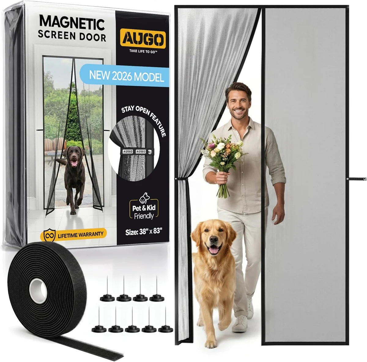 AUGO Magnetic Door Screen