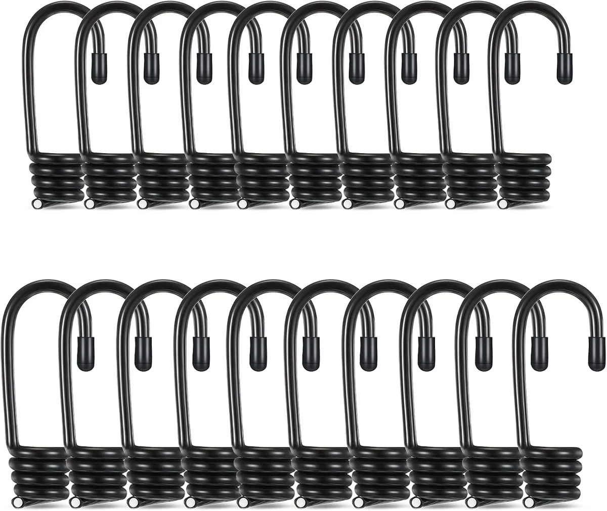 Mixed-Size Coated Bungee Hooks