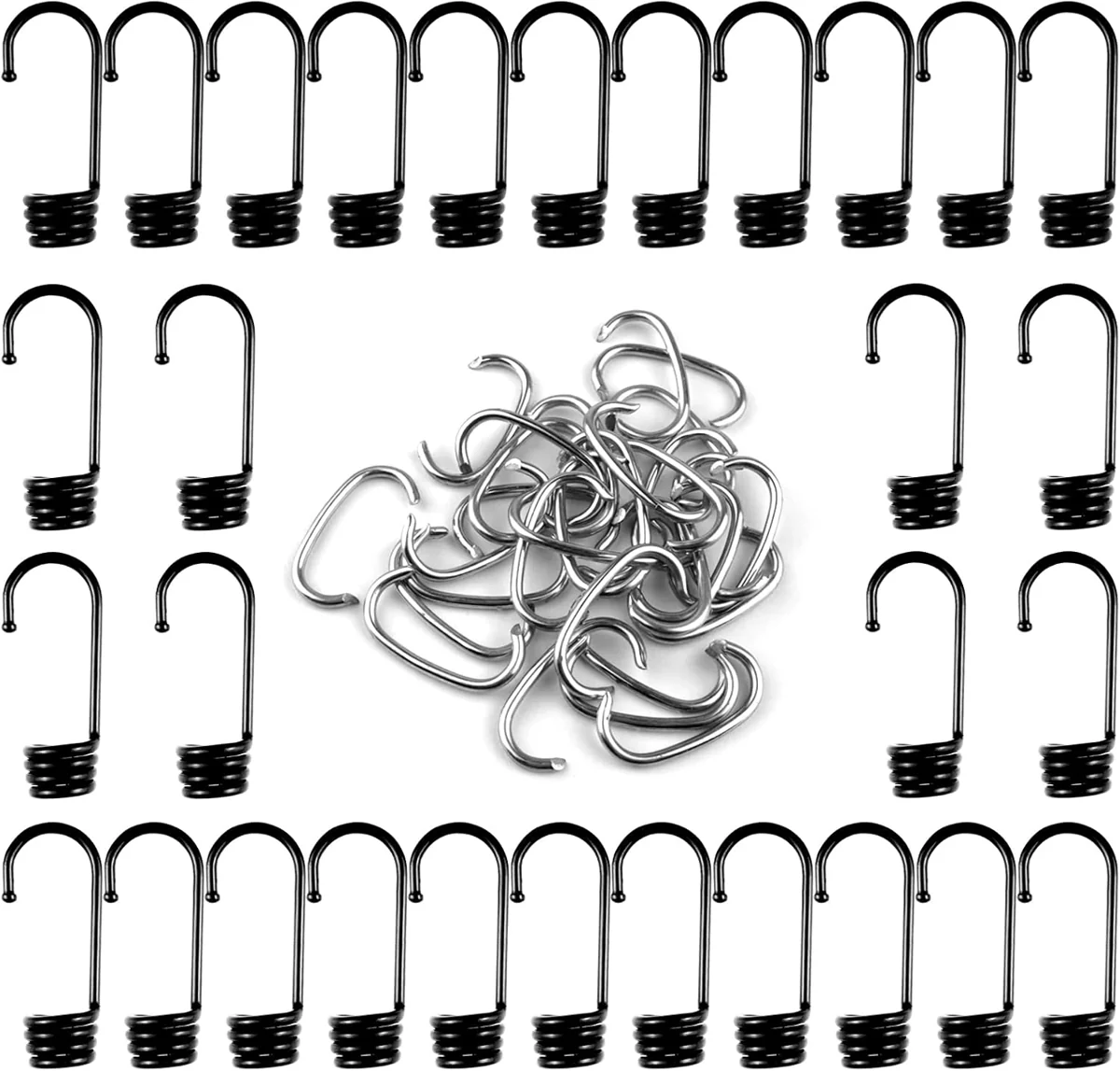 Three-Eighth-Inch Spiral Bungee Hooks
