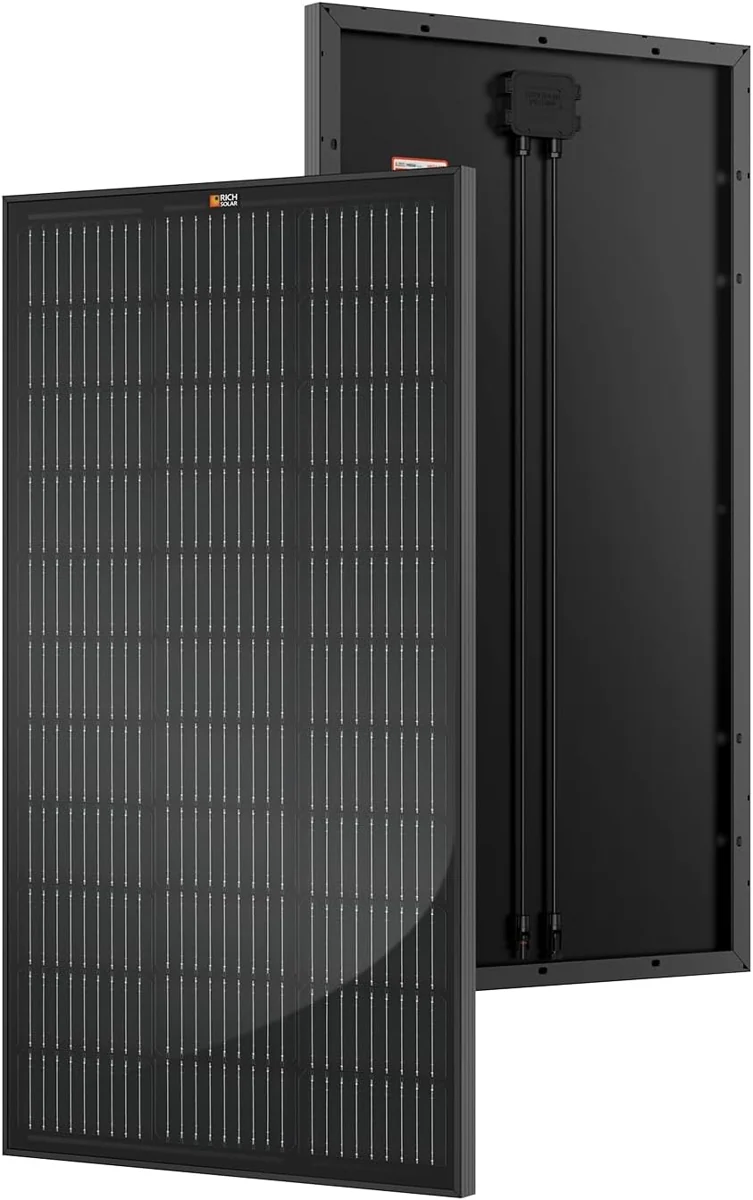 RICH SOLAR 100-Watt Black Solar Panel