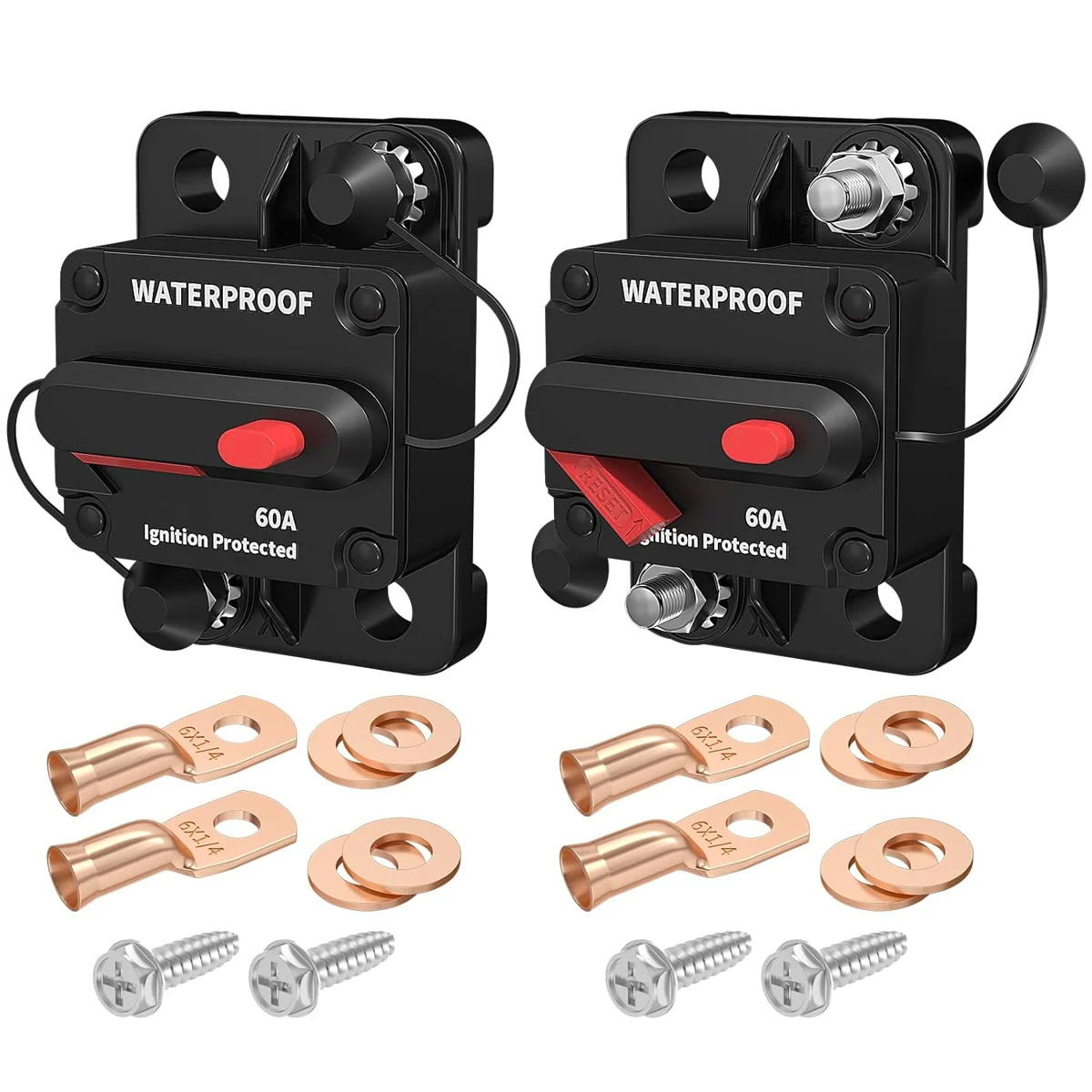 DaierTek 60A Manual-Reset Breakers