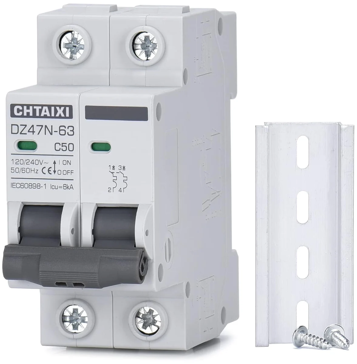 Chtaixi 50A Two-Pole AC Breaker