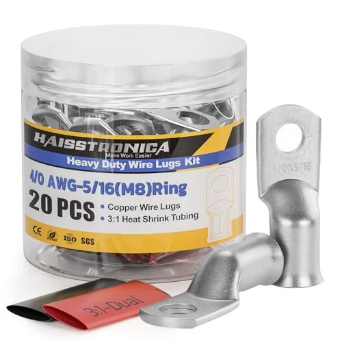 Haisstronica 4/0-AWG Battery Lug Kit