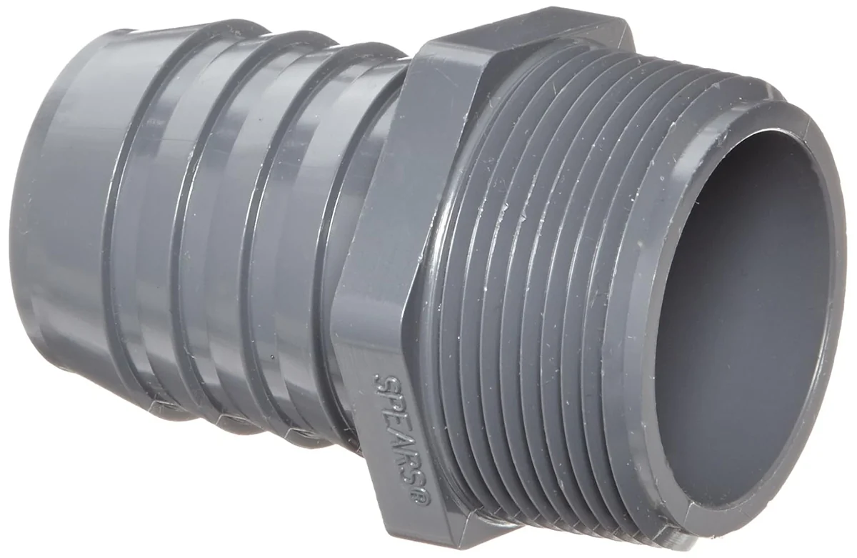 Spears One-and-a-Half-Inch Barb-to-Male-NPT Adapter