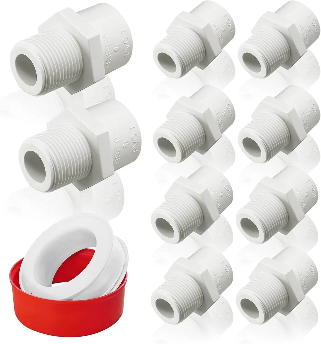 Half-Inch PVC Male-Thread Adapters