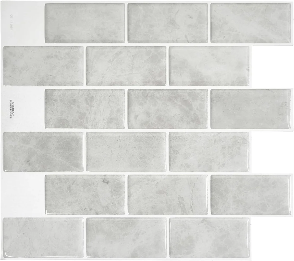 Smart Tiles Grey-Marble Backsplash