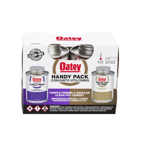 Oatey Clear Cement and Purple Primer Pack