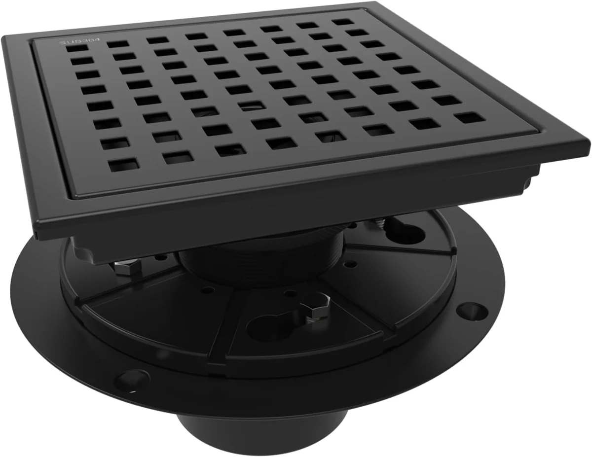 WEBANG Black Square Shower Drain