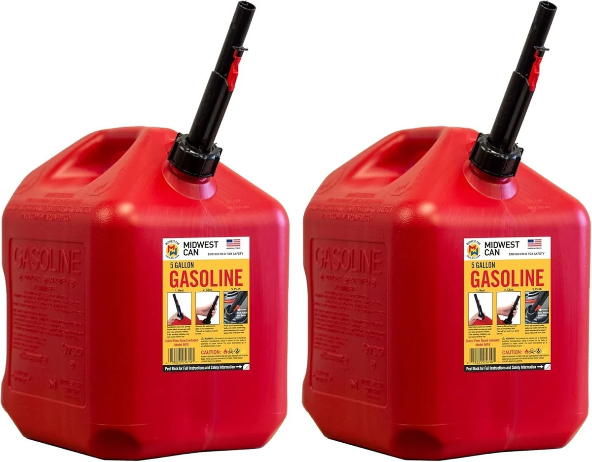 Midwest Five-Gallon Fuel Containers
