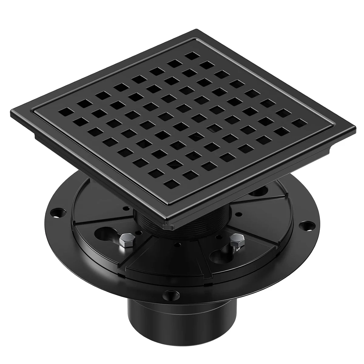 CIFOX Six-Inch Black Shower Drain