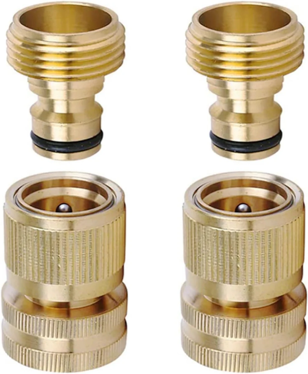 LIKAGE Brass Hose Quick-Connect Set