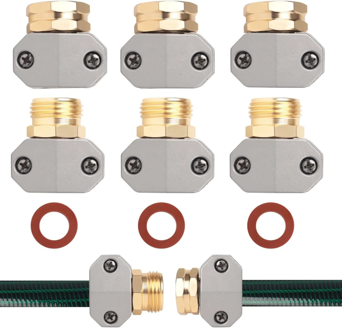 Aluminum Garden-Hose Repair Kit