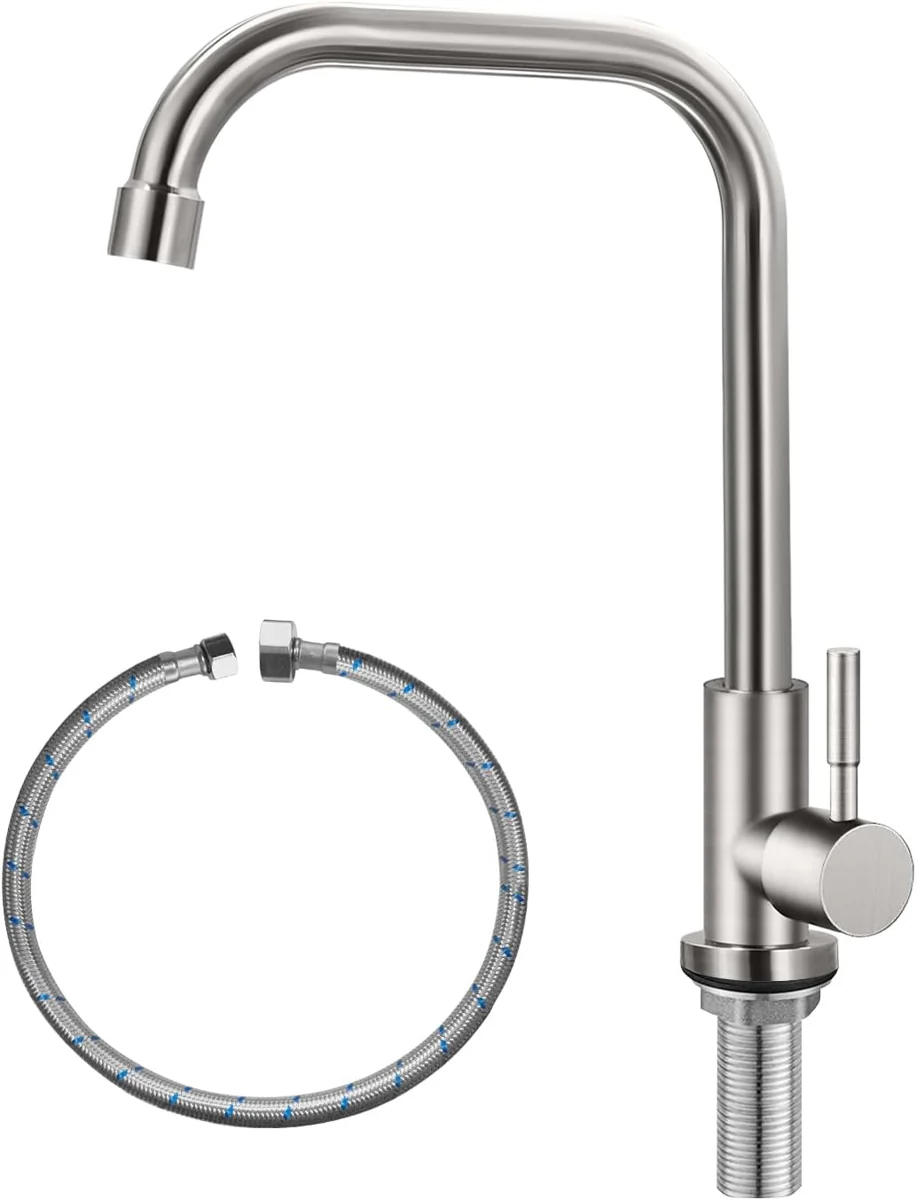 Cold-Only Stainless-Steel Faucet