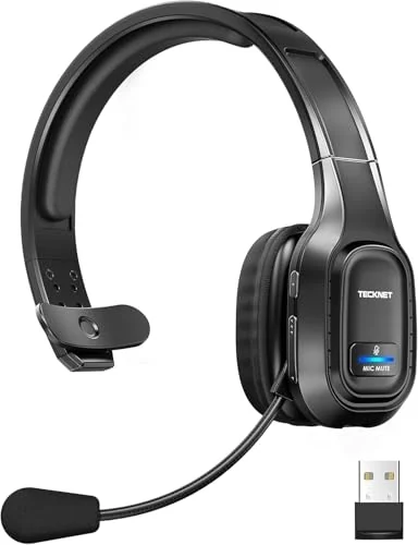 TECKNET Bluetooth Boom Headset