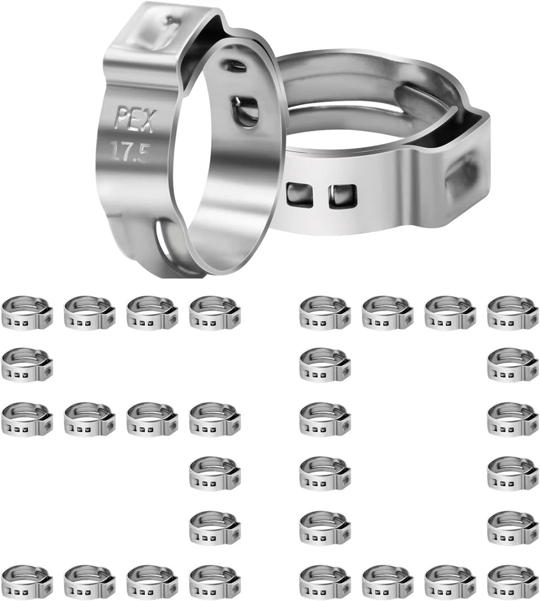 Half-Inch Stainless PEX Cinch Clamps