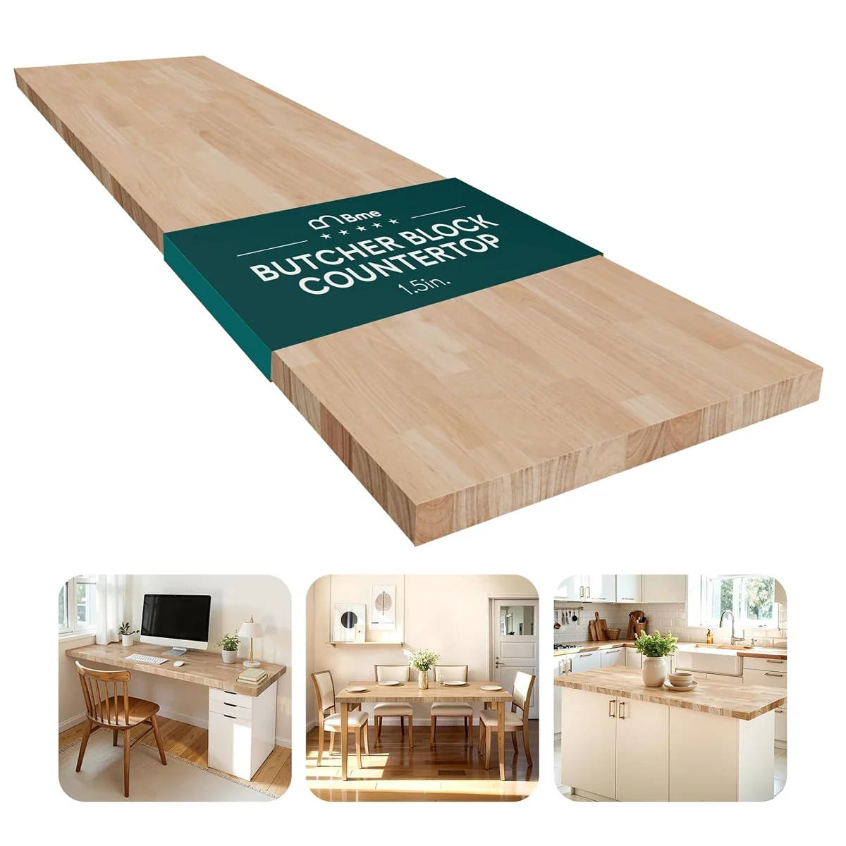 Bme Seventy-Two-Inch Hevea Countertop
