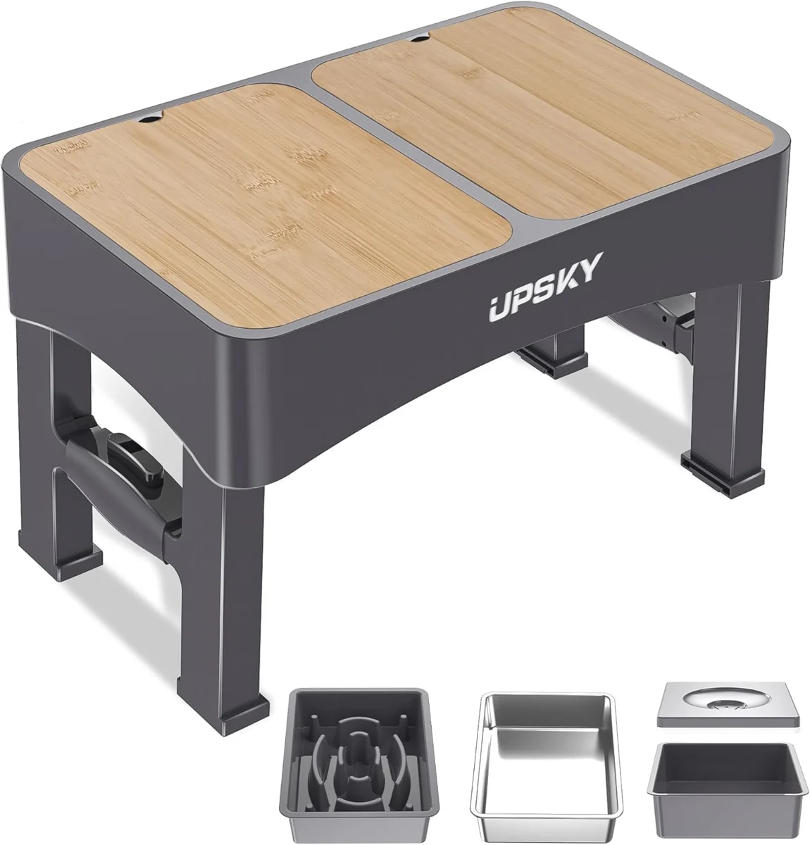 UPSKY Adjustable Elevated Dog Bowls