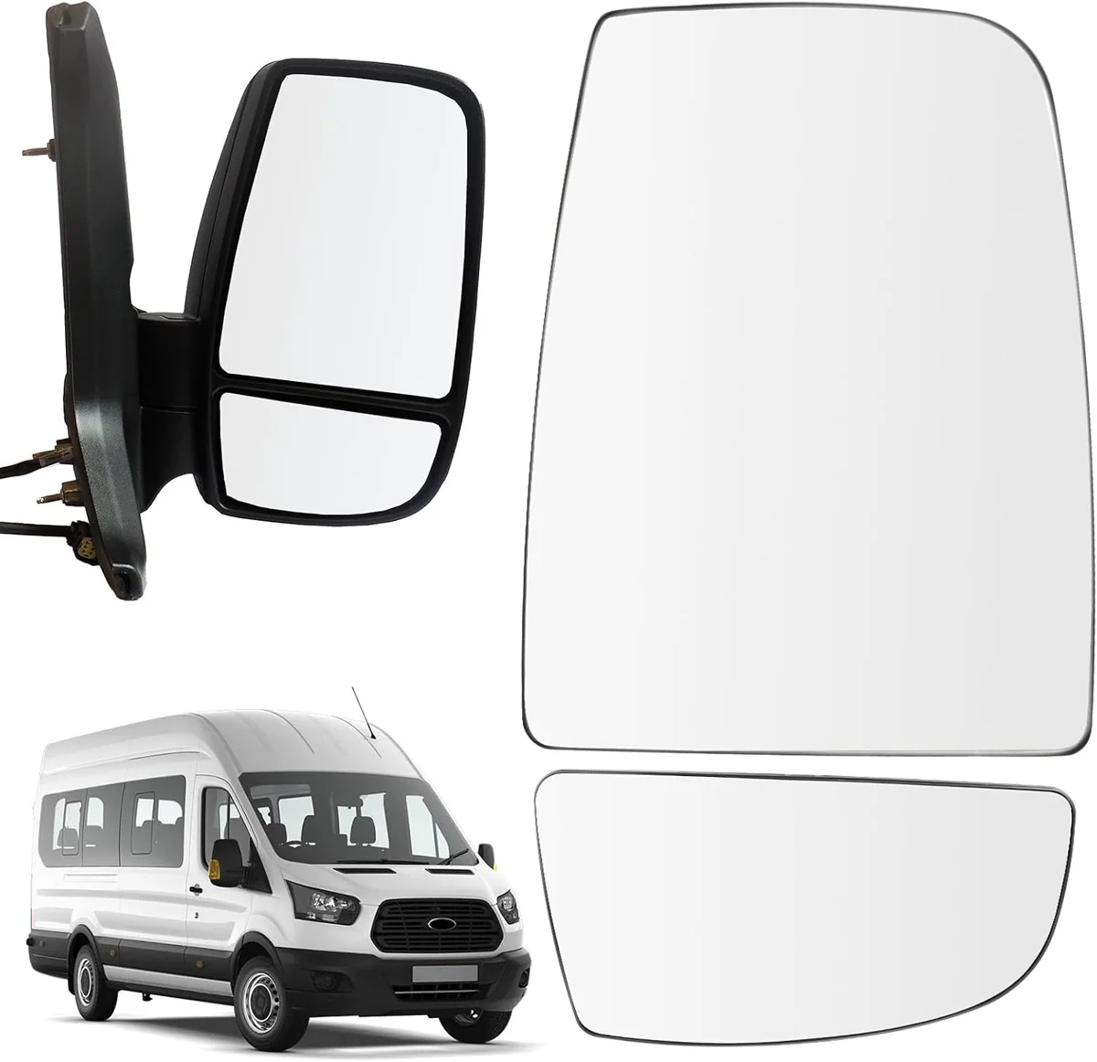 LHCDQSKCW Right Upper and Lower Transit Mirror Glass