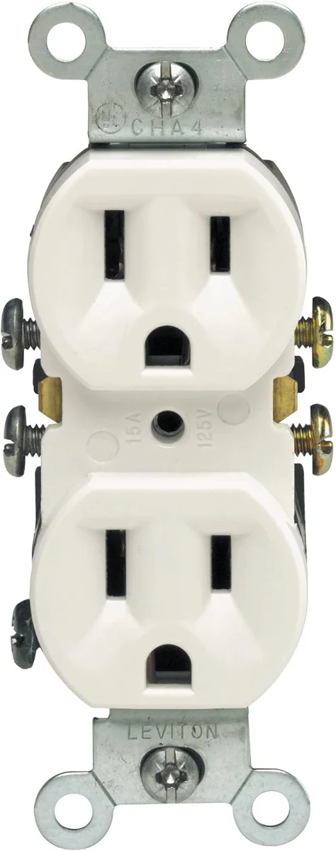 Leviton 5320-WMP White Duplex Receptacles