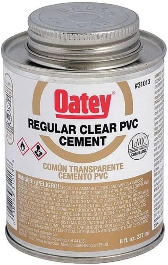 Oatey 8-Ounce Clear PVC Cement
